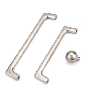 Hete Aanbieding Massief Messing Geborsteld Nikkel Kastgrepen Modern Zwart Goud Garderobe Dressoir Meubeldeurgreep - Product Image 1