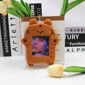 Vente en gros usine 2025 – Porte-cartes mignon de haute qualité pour hommes et femmes, porte-cartes de crédit tendance avec porte-clés en peluche - Product Image 6