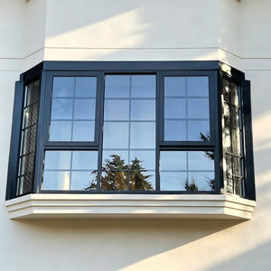 Fenêtre fixe en aluminium à rupture de pont thermique, style Crittall, double vitrage Low-E, pour <span class=keywords><strong>baie</strong></span> <span class=keywords><strong>vitrée</strong></span> de villa résidentielle - Product Image 2