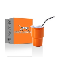 Nouvelle Offre 2024 : Mini Tasse Isotherme en Acier Inoxydable Écologique de 2 oz avec Double Paroi et Couvercle à Paille pour Whisky/Café