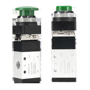 Válvula Neumática Manual de 2 Posiciones y 5 Vías MV322PB Tipo Rodillo 322R Válvula Mecánica de Botón para Agua OEM Personalizable - Product Image 2