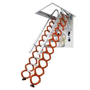 Escalera Telescópica Plegable Invisible de Acero Semiautomática para Interiores, Escalera para Áticos, Villas y Dúplex - Product Image 2