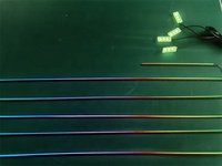 Kit d'éclairage LED d'ambiance pour voiture, 10 en 1, 6 en 1, Dream Color RGB, dynamique, contrôle par application, éclairage intérieur de voiture