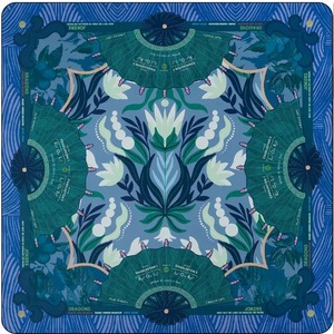 Alas Veranda Mewah Warna Hijau Lembut dan Biru Segar 33x33" Permukaan Halus Alas Mahjong Veranda Amerika Bahan Neoprena untuk Permainan Mahjong yang Elegan - Product Image 6