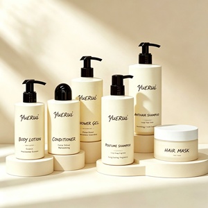 Offre Spéciale – Flacon pompe en PEHD doux au toucher pour shampoing et après-shampoing avec bouchon rond, emballage pompe pour produits capillaires, pot PP pour <span class=keywords><strong>masque</strong></span> capillaire - Product Image 1