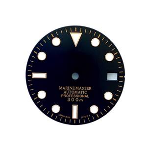 อุปกรณ์เสริมนาฬิกาหน้าปัดสแตนเลสสตีล NH35 รุ่นใหม่ หน้าปัดเรืองแสงสีเขียวขนาด 28.5 มม. กันน้ำ ไม่มีฟังก์ชั่นปรับวันที่ - Product Image 2