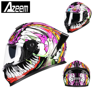 Cascos Integrales de Motocicleta para Hombre y Mujer, Aprobados por DOT, Cierre de Liberación Rápida, Seguridad para Todas las Estaciones - Product Image 1