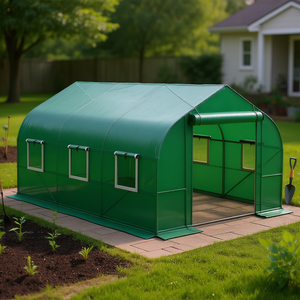 Serra Portatile a Tunnel Alto 11.5x10x6.5 Piedi con Telaio in Alluminio e Materiale in PVC per Giardini - Product Image 2