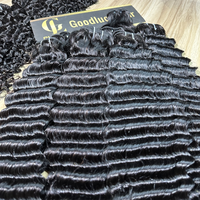 Extensions de cheveux vierges bruts cambodgiens Deep Wave 15A en gros, 100 % cheveux humains alignés sur les cuticules, naturels, sans perte de cheveux