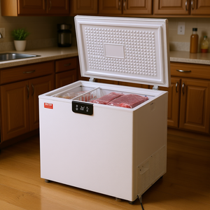 Congélateur coffre Vevor 7 pieds cubes blanc, ouverture par le haut, porte simple, dégivrage manuel, économe en énergie, autoportant avec paniers - Product Image 2