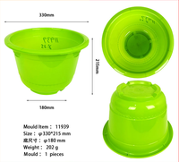 Cetakan Pot Bunga Plastik Bekas Berkualitas Tinggi, Cetakan Planter Bekas untuk Membuat Berbagai Jenis Pot Tanaman