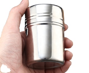 Stainless Steel Spice <b>Shaker</b> Seasoning Containers Stainless Steel Dredge <b>Salt</b>/Sugar/Spice/Pepper <b>Shaker</b> With Rotating Cover - Product Image 2
