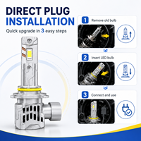 Phare LED tout-en-un SFIDA WM48 avec driver intégré, compatible Canbus, sans erreur EMC, super lumineux blanc 6000K