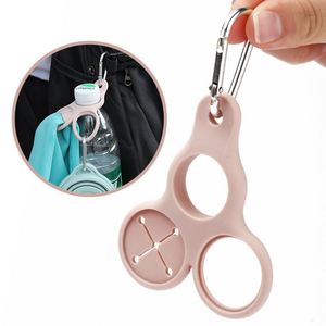 Portable Outdoor Water Bottle Hanging Buckle Rubber Key Chain for Mountaineering Artifact Carrying Towel <b>Hook</b> Beverage Mineral - Product Image 4