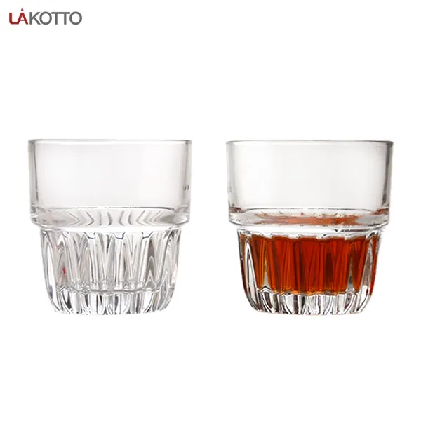 Tazza di whisky addensata a casa trasparente creativa della tazza di birra del vino 8oz