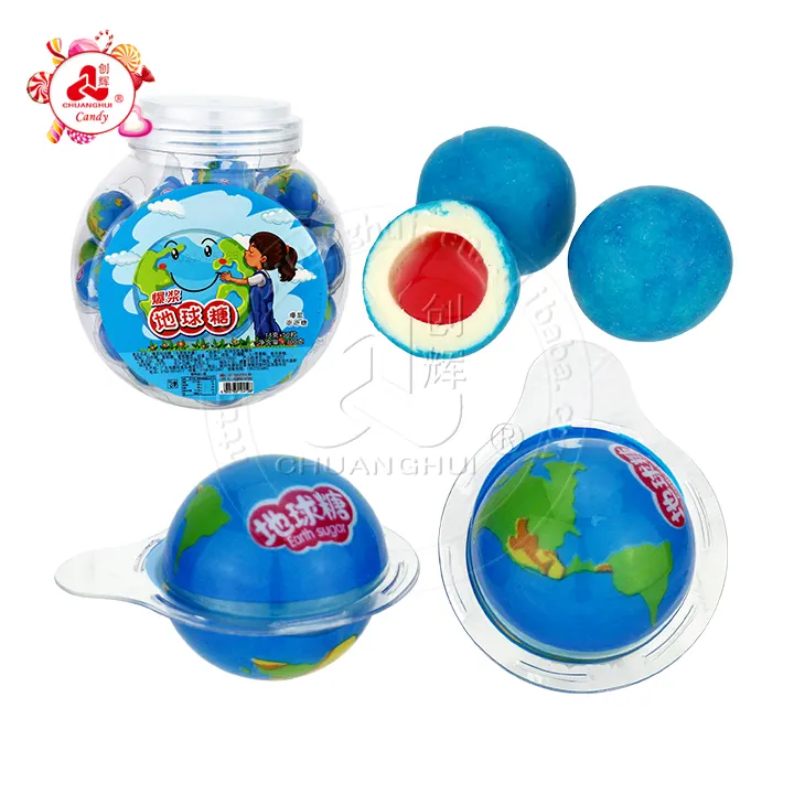 Планеты Земля пузырь жвачка фрукты варенье сэндвич жвачка Мяч Конфеты