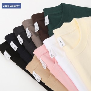 Wholesale Customized Logo Promotional Men's Tees Shirt Blank Plain T Shirts High Quality Cotton Men T-Shirts