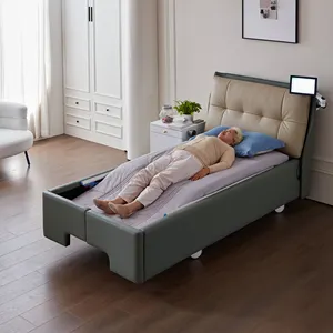 가정에서 노인 간호를 위해 자동 다리 내림 및 리프팅 기능을 제공하는 지능형 간호 침대