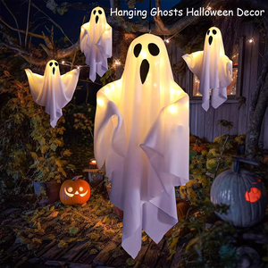 Nuevas Luces LED de Fantasma Colgantes para Halloween, Lámparas Decorativas Brillantes para Ambiente Festivo en Interiores - Product Image 5