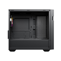 Casing komputer kaca Tempered Pc terlaris dengan Casing Gaming komputer engsel dengan desain tampilan Digital