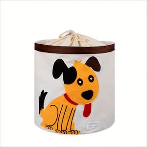 Extra <b>Large</b> Foldable Canvas Clothes Hamper for Nursery <b>Stuffed</b> <b>Animal</b> Storage Basket - Product Image 2