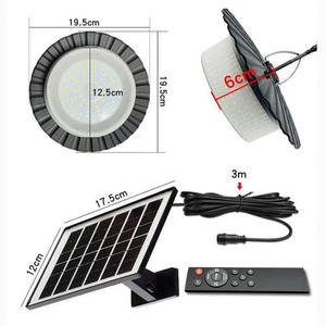 Lámpara Solar Colgante de 244 LED, 5 Modos, IP65 Impermeable, Lámpara para Cobertizo con Sensor de Movimiento, Iluminación Interior y Exterior - Product Image 3