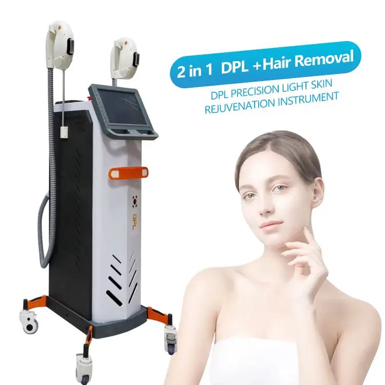 เครื่องกําจัดขนมืออาชีพเครื่องดูแลผิว /Opt Ipl Hair Remover ฟื้นฟูผิวไม่เจ็บปวด 2 ใน 1 เครื่อง IPL