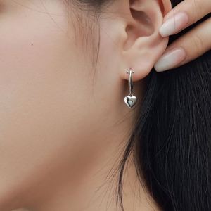 Dylam Metallic Style Luxury Women 18K Gold Plated <b>Beaded</b> Stud Earring Minimalist Silver Fashion Stud Earring - Product Image 3
