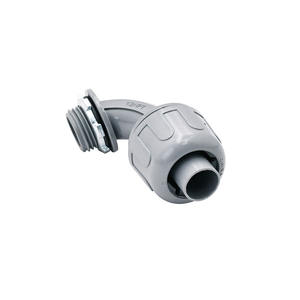 Coude coudé en PVC à verrouillage personnalisé-Connecteur à angle droit à 90 ° pour tuyau ondulé/connecteur de conduit flexible Gi - Product Image 4