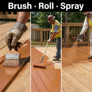 Vernis pour bois transparent antidérapant, résistant à l'humidité, avec protection UV, résistant aux intempéries, pour terrasse en bois de jardin extérieur - Product Image 4