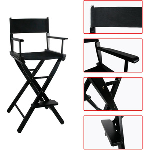 Heavy Duty Vip Custom Logo Luxury Outdoor <b>Folding</b> Foldable White <b>Wood</b> Tall Director Makeup <b>Chair</b> for Adults - Product Image 3