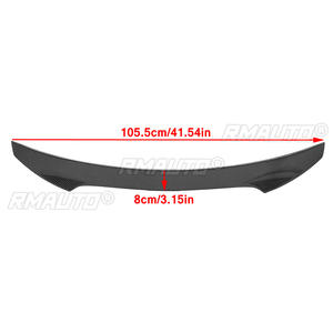 Alerón trasero de fibra de carbono real para maletero de coche, estilo DTO V para Honda Civic X 10th Hatchback 2016-2019. - Product Image 2