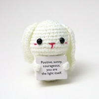 Poupées paresseuses à énergie positive au crochet faites à la main petit dinosaure pour ornements de panda de lapin nouveaux cadeaux d'affaires transfrontaliers