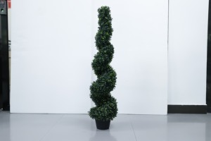 <span class=keywords><strong>S</strong></span>-Hình dạng UV bảo vệ gỗ Hoàng Dương <span class=keywords><strong>Cypress</strong></span> topiary cây tuyết tùng cây nhân tạo cho trang trí nội thất cảnh quan với nồi - Product Image 6