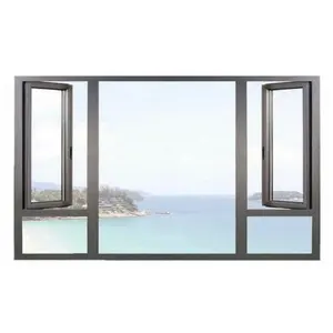Casa de metal inteligente com janelas fixas desenho grande vidro bay picture