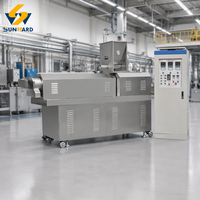 Ligne de production de snacks extrudés multifonctionnels en forme d'aiguille et en forme de tranches, à base de morceaux de pain