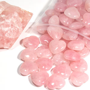 30 мм натуральный розовый кварц сердце исцеляющий Камень Чакра энергетический Кристалл Рейки медитация домашний декор духовный подарок коллекция - Product Image 3