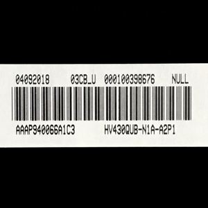 BOE 43" <b>TV</b> SCREEN HV430QUB-N1A for <b>TV</b> REPLACEMENT - Product Image 3