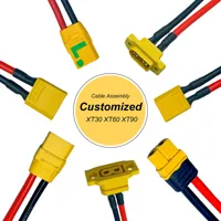 Câble d'alimentation XT60H femelle-mâle 12AWG à extrémité unique pour système d'alimentation d'avion modèle RC FPV - Pièce de rechange
