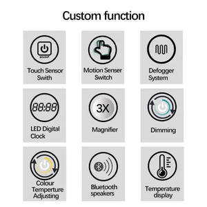 Thông Minh Sang Trọng LED Tường Gắn Đầy Đủ Chiều Dài Gương Kính Lớn Thiết Kế Hiện đại Thân Thiện Với Môi Bền Nhà Phòng Khách Sử Dụng - Product Image 3