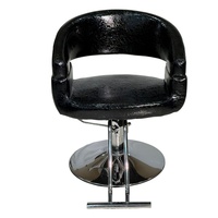 Fauteuil de Barbier Inclinable et Réglable en Hauteur avec Base Renforcée Antidérapante Stable et Rotation à 360° pour Salon de Coiffure et Salon