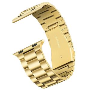 Top Ventas Tres Beads18mm 20mm 22mm Correa de reloj inteligente de acero inoxidable para Galaxy <span class=keywords><strong>Watch</strong></span> 4/5/6 <span class=keywords><strong>Huawei</strong></span> GT4 <span class=keywords><strong>Watch</strong></span> Band - Product Image 3