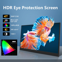 Monitor Portátil para Juegos de 18.4 Pulgadas, 4K UHD, USB C, HDR, FreeSync, OEM, ODM, CE, FCC, RoHS