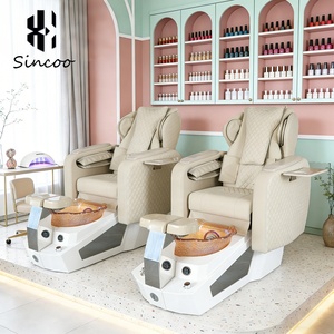 Sillón de Pedicura de Diseño Personalizado, Estilo Europeo, con Vidrio, para Masajes de Pies, Eléctrico, con Asiento Reclinable, para Salón de Uñas - Product Image 1