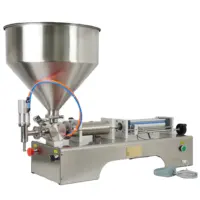 G1WG Semi Automatique Pneumatique Alimentaire Pâte De Tomate Liquide Buse De Remplissage Machine Avec Le Mélangeur