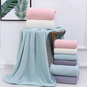 Custom Logo Coral Fleece Quick-Dry <b>Bath</b> Solid Color Padded Adult <b>Large</b> Embroidered Edging Jacquard Beach <b>Towel</b> Set - Product Image 4