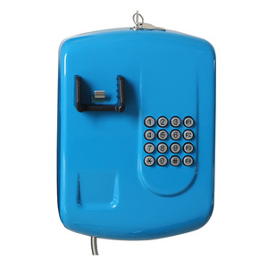 Vandalismo resistente al respaldo <span class=keywords><strong>de</strong></span> batería con cable público moneda Teléfono para la venta - Product Image 3