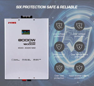 อินเวอร์เตอร์เพาเวอร์ซีรีส์ TP กำลังไฟ 4000w 5000w 10000w 12v/24v/48v เป็น 110v/220v/230v/240v AC คลื่นไซน์บริสุทธิ์ สำหรับบ้านและยานพาหนะ - Product Image 2
