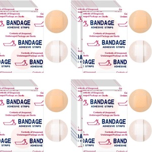 Apósito redondo pequeño de plástico PE impermeable para heridas menores, imperfecciones, acné, vacunas y otros tratamientos de heridas con adhesivo. - Product Image 1