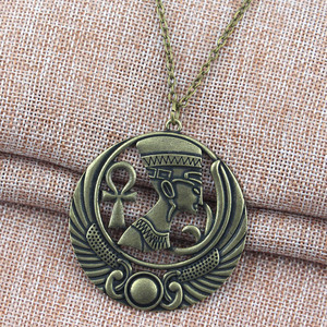 เครื่องประดับอียิปต์ ฟาโรห์อียิปต์ คลีโอพัตรา และพีระมิด อิลลูมินาติ จี้รูปอังค์ สร้อยคอแบบชาติพันธุ์ สำหรับผู้ชายและผู้หญิง เครื่องรางนำโชค - Product Image 4